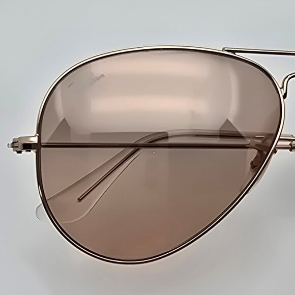 Ray-Ban RB3025 001/3E Aviator Gradient Gold Frame Silver Pink Mirror Sunglasses - Picture 14 of 15